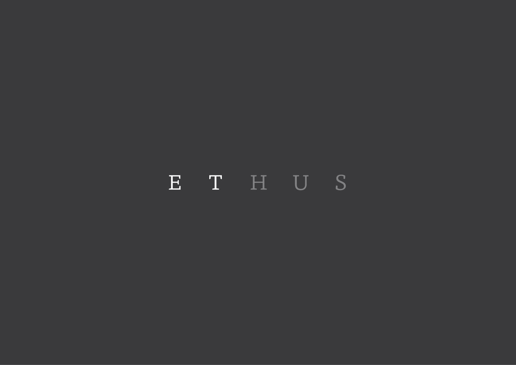 et hus logo negative